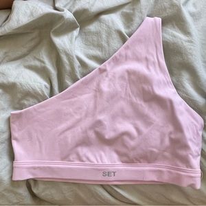 SET Active - Sportbody One Shoulder Bra - Cowgirl Pink